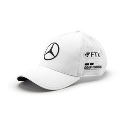 Mercedes AMG F1 LH Trucker Team White Baseball Cap