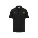 2024 Ferrari Italy F1 Mens Logo Polo Shirt Black