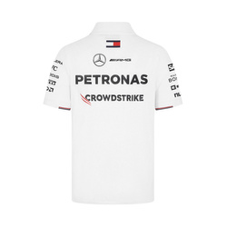 2024 Mercedes AMG Petronas F1 Men's Team White Polo