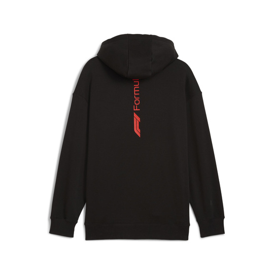 2025 Formula 1 Puma Men's Essential Relaxed Logo Black Hoodie