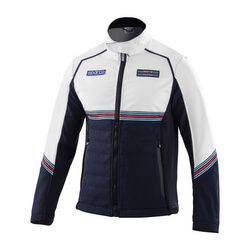 Sparco Italy Mens Martini Racing softshell jacket navy/white