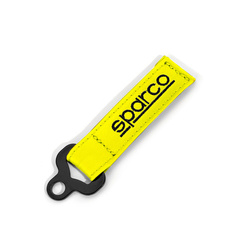 Sparco Italy Leather Keyring yellow