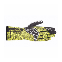 Alpinestars Italy TECH-1 K RACE V2 VERTICAL Karting Gloves Yellow