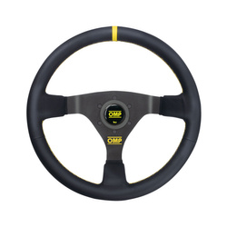 OMP Italy WRC Leather yellow stitching Steering Wheel