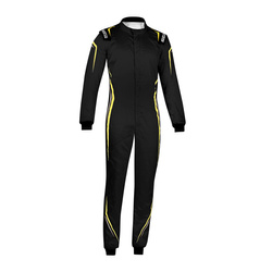 Sparco Italy Prime MY22 Racing Suit black-yellow (FIA homologation)