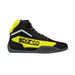 Sparco Italy GAMMA KB-4 Kart Shoes Black/Yellow (with homologation CIK)