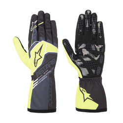 Alpinestars Italy TECH-1 K RACE V2 CORPORATE Karting Gloves Grey-Yellow