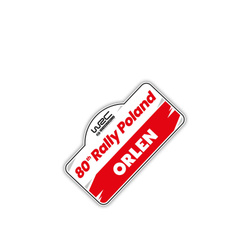 2024 Rally Poland WRC official sticker small