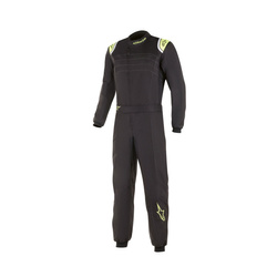 Alpinestars Italy KMX-9 V2 Karting Suit Black/Yellow (CIK)