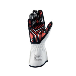 OMP Italy ONE-S MY20 Racing Gloves White (FIA)