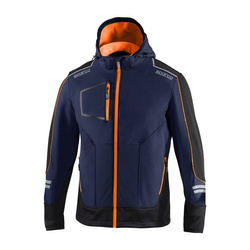 Sparco Italy TECH Mens softshell jacket navy/orange