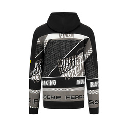  Ferrari F1 Men's Hoodie Graphic Black Sweatshirt 