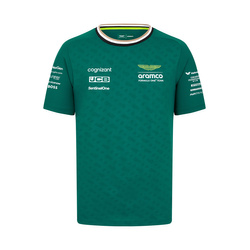 2024 Aston Martin Aramco F1 Children's Alonso Green T-shirt