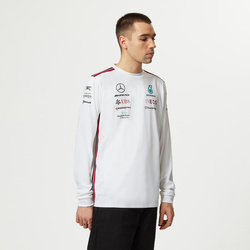  Mercedes AMG F1 Mens Team Longsleeve T-shirt White