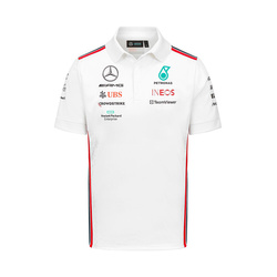  Mercedes AMG Germany F1 Mens Team Polo Shirt White