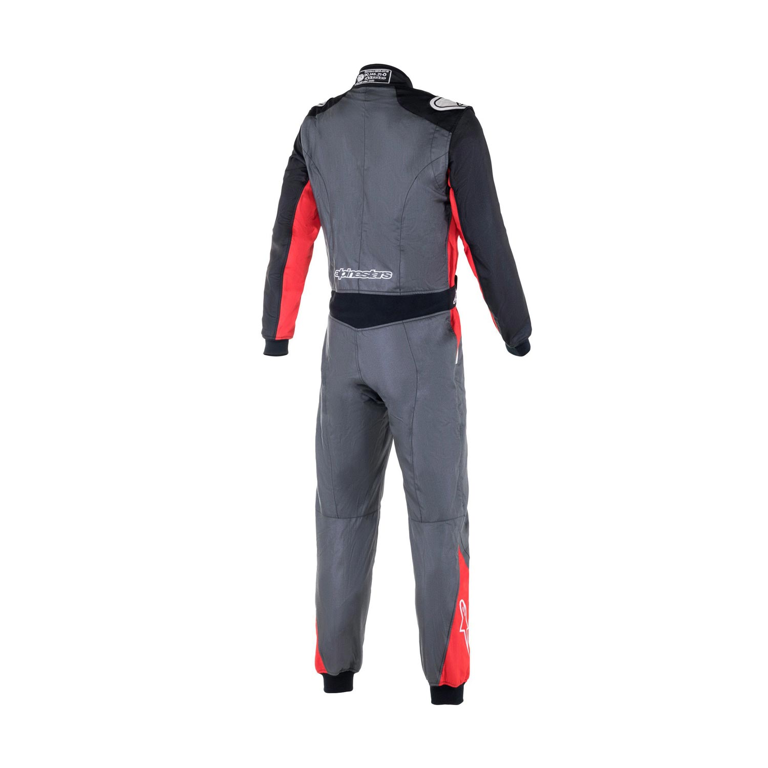 Alpinestars Italy ATOM Race Suit Grey/Red (FIA) Red Grey Racewear