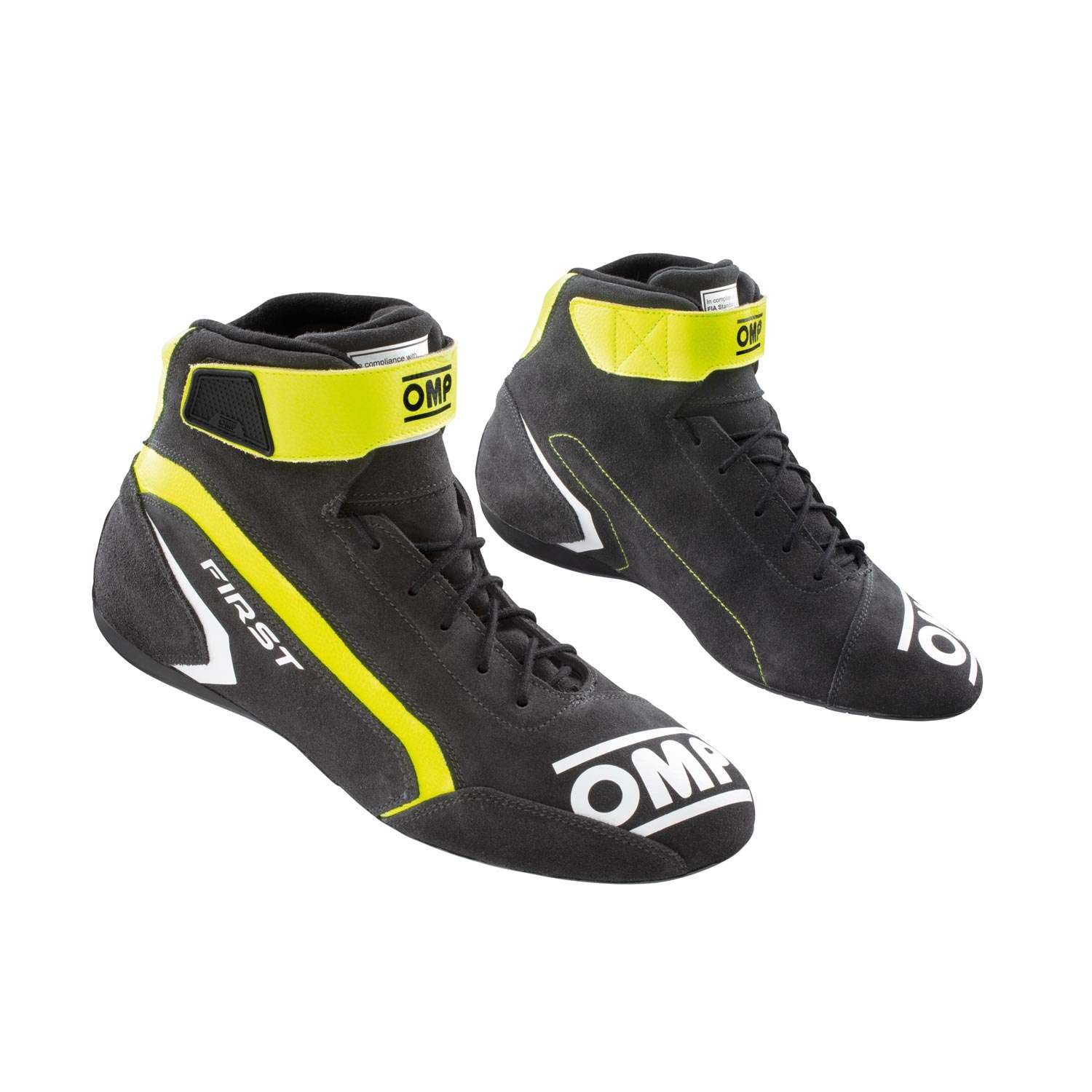 OMP Italy FIRST MY21 Racing Shoes Anthracite (FIA ) Anthracite ...