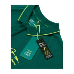  Aston Martin UK F1 Mens Alonso Kimoa Polo shirt green