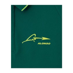  Aston Martin UK F1 Mens Alonso Kimoa Polo shirt green