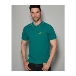  Aston Martin UK F1 Mens Alonso Kimoa Polo shirt green