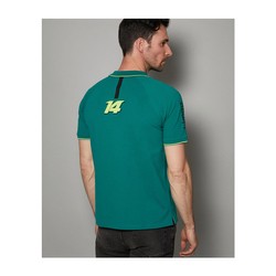  Aston Martin UK F1 Mens Alonso Kimoa Polo shirt green