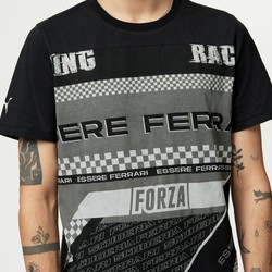  Ferrari F1 Mens Graphic T-shirt black