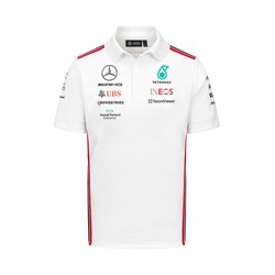  Mercedes AMG Germany F1 Mens Team Polo Shirt White