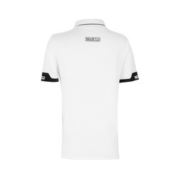  Sparco Italy Ladies ZIP Poloshirt white