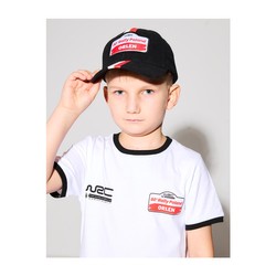 2024 80th Rally Poland WRC Kids Stripe Baseball Cap black