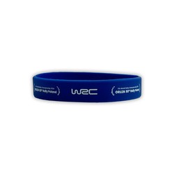 2024 80th Rally Poland WRC silicone wristband blue