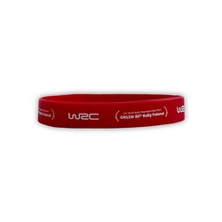 2024 80th Rally Poland WRC silicone wristband red