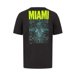 2024 Aston Martin Aramco F1 Men's Midnight Miami T-Shirt