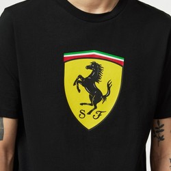 2024 Ferrari F1 Mens Shield T-shirt black