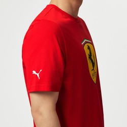 2024 Ferrari F1 Mens Shield T-shirt red