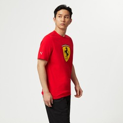 2024 Ferrari F1 Mens Shield T-shirt red