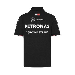 2024 Mercedes AMG Petronas F1 Men's Team Black Polo