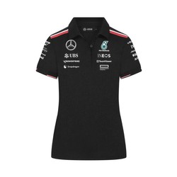 2024 Mercedes AMG Petronas F1 Team Women's Black Polo