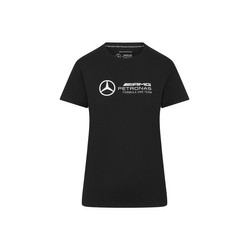 2024 Mercedes AMG Petronas F1 Women's Large Logo Black T-shirt