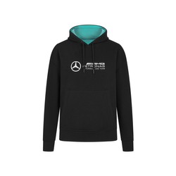 2024 Mercedes AMG Petronas F1 Women's Logo Black Oversized Hoodie