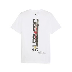 2024 Scuderia Scuderia Ferrari F1 Men's Driver Leclerc White T-shirt