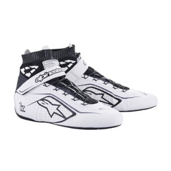 Alpinestars Italy TECH 1-Z V2 Race Shoes White/Black (FIA)