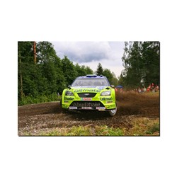 Canvas Picture Khalid Al-Qassimi / Nicky Beech - Ford Focus RS WRC 120 x 80 cm