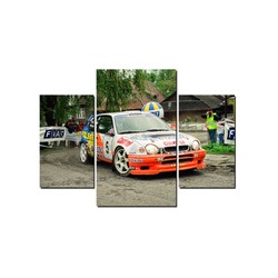 Canvas Picture Tomasz Kuchar / Maciej Szczepaniak - Toyota Corolla WRC 180 x 100 cm