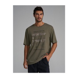 Dakar Rally DKR OV 0924 Mens T-shirt khaki