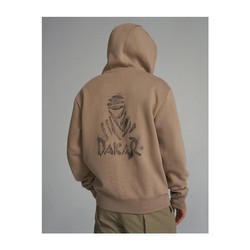 Dakar Rally Mens DKR ZIP H24 Hoodie sand