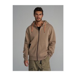 Dakar Rally Mens DKR ZIP H24 Hoodie sand