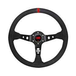 OMP Italy CORSICA Suede Steering Wheel black-red