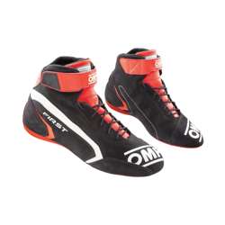 OMP Italy FIRST MY21 Racing Shoes Black/Red (FIA )