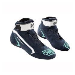 OMP Italy FIRST MY21 Racing Shoes Navy/Turquoise (FIA)