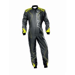 OMP Italy KS-3 ART Karting Suit Black/Yellow (CIK-FIA)